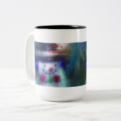 雪だるま霜の降りたメリークリスマス ツートーンマグカップ (正面左)