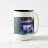 雪だるま霜の降りたメリークリスマス ツートーンマグカップ (正面右)