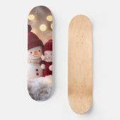 雪だるま霜の降りた兄弟姉妹ウィンタージョイ スケートボード (正面)