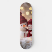 雪だるま霜の降りた兄弟姉妹ウィンタージョイ スケートボード (正面)