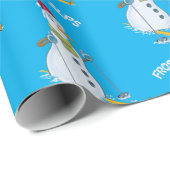 雪だるま霜の降りた期 ラッピングペーパー (ロールコーナー)