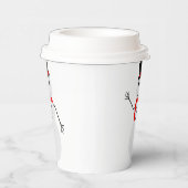 雪だるま霜の降りた紙カップ 紙コップ (右)