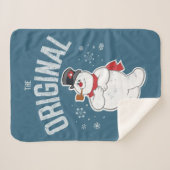 雪だるま霜の降りた™ |オリジナル シェルパブランケット (正面(横))