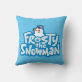 雪だるま霜の降りた™ |スタッ霜の降りたクロゴ クッション (裏面)