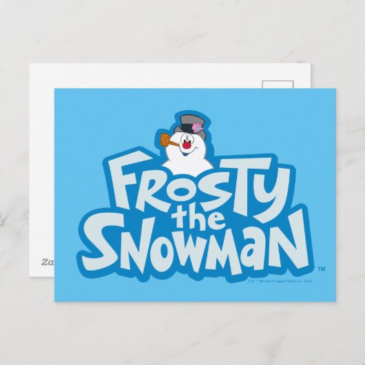雪だるま霜の降りた™ |スタッ霜の降りたクロゴ シーズンポストカード (正面/裏面)