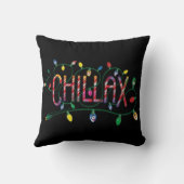 雪だるま霜の降りた™ | "チラックス"ホリデーライト クッション (裏面)