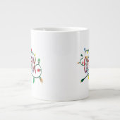 雪だるま霜の降りた™ | "チラックス"ホリデーライト ジャンボコーヒーマグカップ (正面)