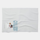 雪だるま霜の降りた™ |子ども向け キッチンタオル (横)