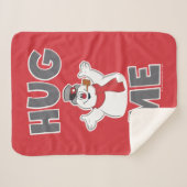 雪だるま霜の降りた™ |抱きしめる シェルパブランケット (正面(横))