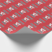 雪だるま霜の降りた™ |抱きしめる ラッピングペーパー (角)