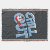 雪だるま霜の降りた™ |落ち着け スローブランケット (正面)