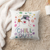 雪だるま霜の降りた™ | "落ち着け"虹の色 クッション (ブランケット)