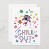 雪だるま霜の降りた™ | "落ち着け"虹の色 シーズンポストカード (正面/裏面)