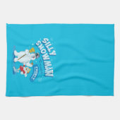 雪だるま霜の降りた™ | "間抜け雪だるま" キッチンタオル (横)