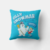 雪だるま霜の降りた™ | "間抜け雪だるま" クッション (裏面)