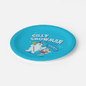 雪だるま霜の降りた™ | "間抜け雪だるま" ペーパープレート (アングル)