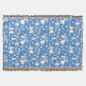 雪だるま霜の降りた™ | 霜の降りた & Karen Winterおもしろい スローブランケット (正面)