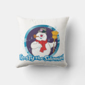 雪だるま霜の降りた™ |魔法の霜の降りたポートレート クッション (裏面)