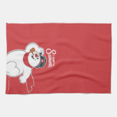 雪だるま霜の降りた™ | I Do't Do Summer キッチンタオル (横)