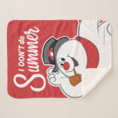 雪だるま霜の降りた™ | I Do't Do Summer シェルパブランケット (正面(横))