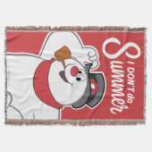 雪だるま霜の降りた™ | I Do't Do Summer スローブランケット (正面)