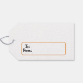 雪だるま顔ギフトラベル ギフトタグ (裏面横)