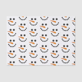 雪だるま顔クリスマスホリデーフェスティバル 薄葉紙