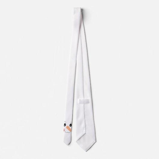 雪だるま顔タイ ネクタイ (裏面)
