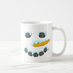 雪だるま顔デザイン コーヒーマグカップ
