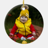 雪だるま顔写真 セラミックオーナメント (裏面)