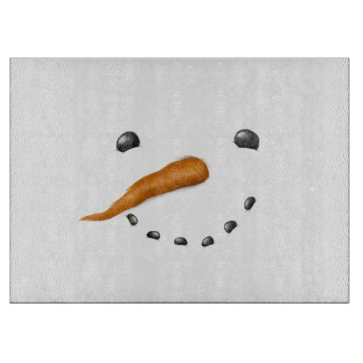 雪だるま顔 カッティングボード (正面)