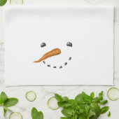 雪だるま顔 キッチンタオル (折り畳み)