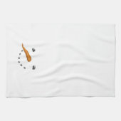 雪だるま顔 キッチンタオル (横)