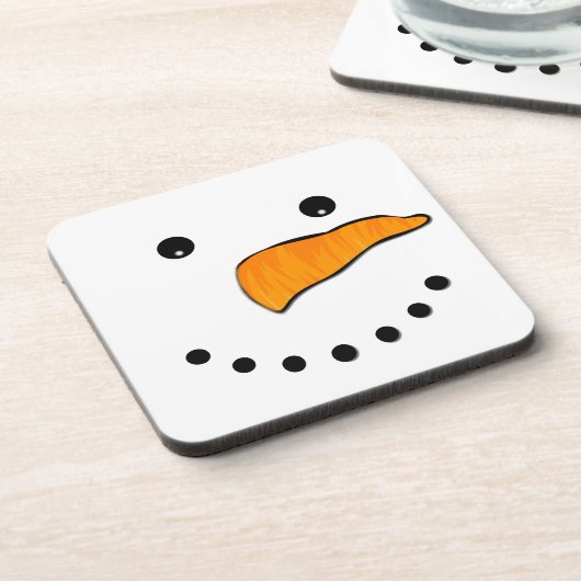 雪だるま顔 コースター (左側)