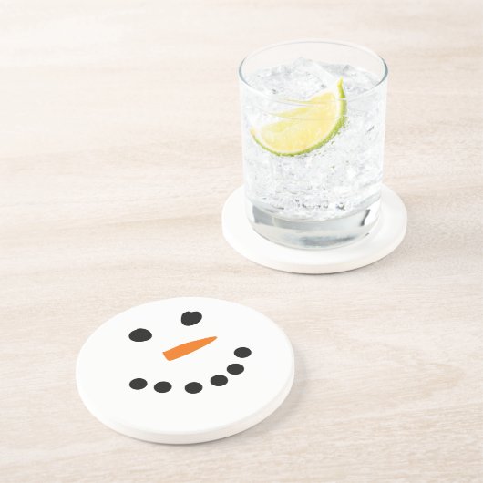 雪だるま顔 コースター (側面)