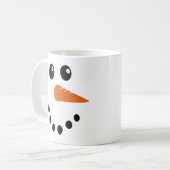 雪だるま顔 コーヒーマグカップ (正面左)