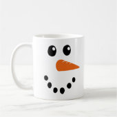雪だるま顔 コーヒーマグカップ (左)