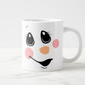 雪だるま顔 ジャンボコーヒーマグカップ (右)
