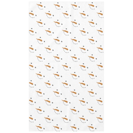 雪だるま顔 テーブルクロス (正面)