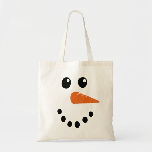 雪だるま顔 トートバッグ (正面)