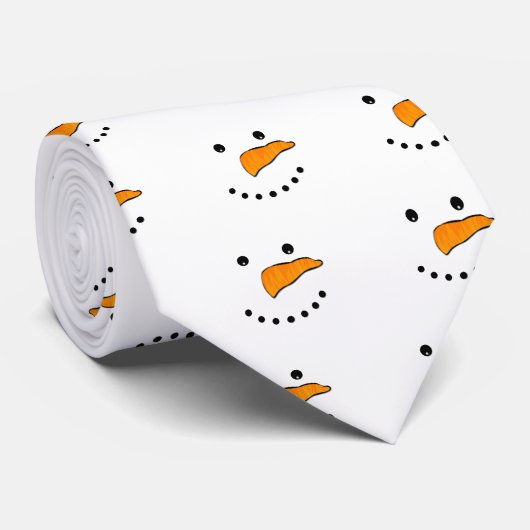 雪だるま顔 ネクタイ (ロール)