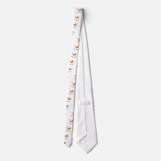 雪だるま顔 ネクタイ (裏面)