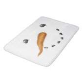 雪だるま顔 バスマット (アングル)