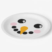 雪だるま顔 ペーパープレート (アングル)