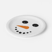 雪だるま顔 ペーパープレート (アングル)