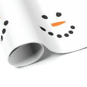 雪だるま顔 ラッピングペーパー (ロールコーナー)