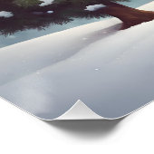 雪だるま飾のクリスマスツリー ポスター (コーナー)