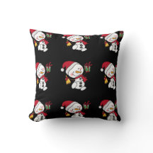 雪だるま魅力的ウィンターピローフェスティバルホリデー