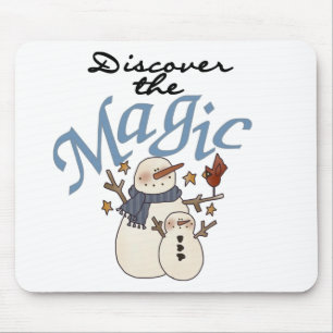 雪だるま魔法Tシャツとギフト マウスパッド