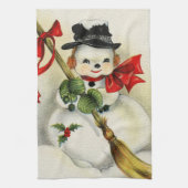 雪だるま01 キッチンタオル (縦)